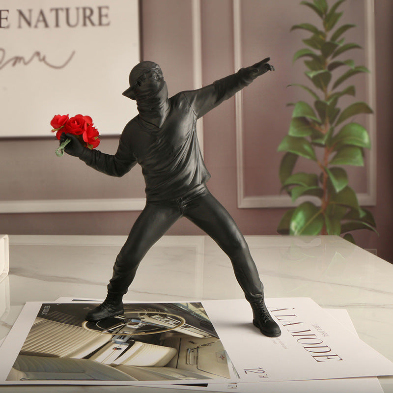 Banksy Blumen Provokateur