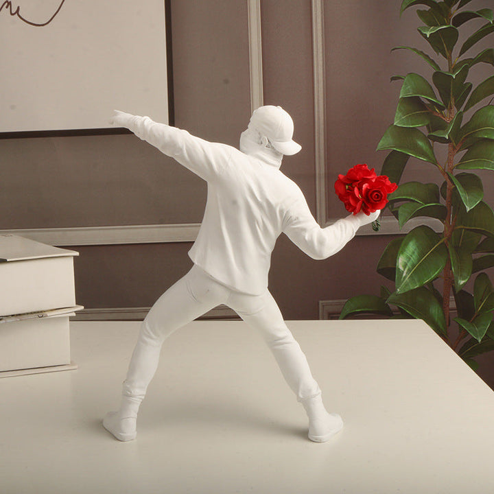 Banksy Blumen Provokateur