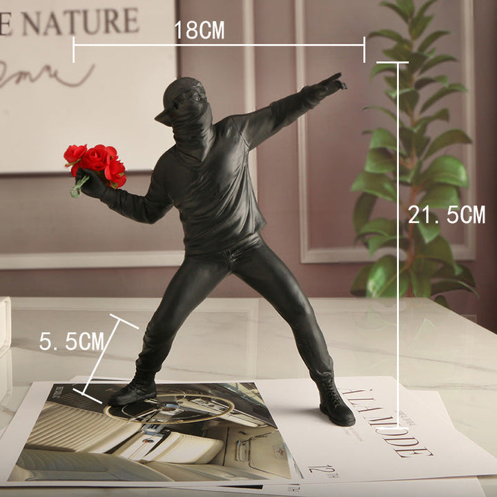 Banksy Blumen Provokateur