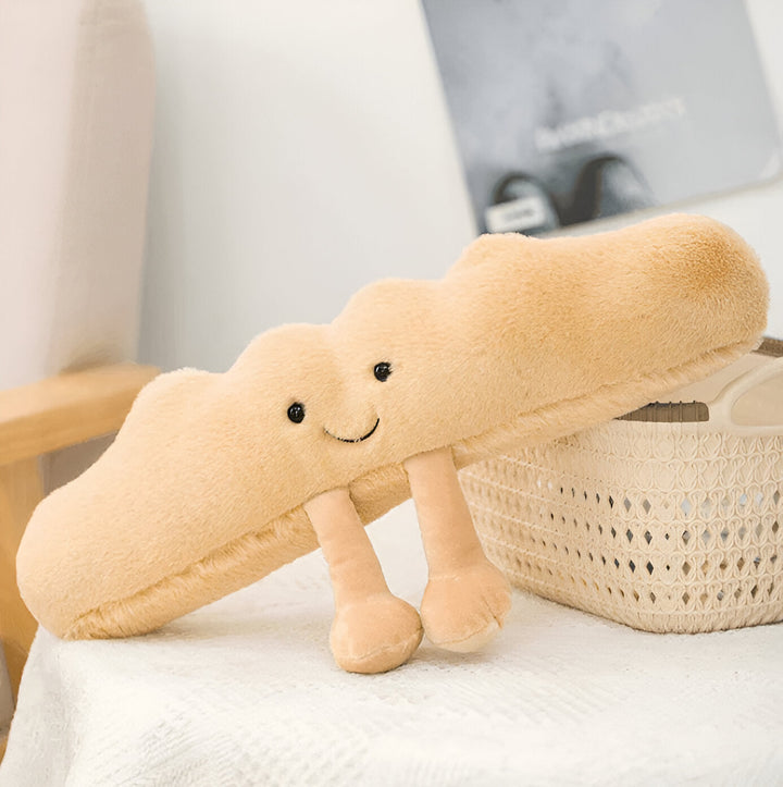 Plüsch Brezel – Weiches Kuschelkissen im Frühstücksdesign