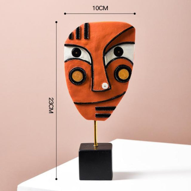 Abstrakte Pop Art Gesicht Heim Skulptur