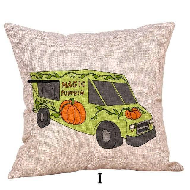 Kürbis Lkw Halloween Herbst Kissenbezüge