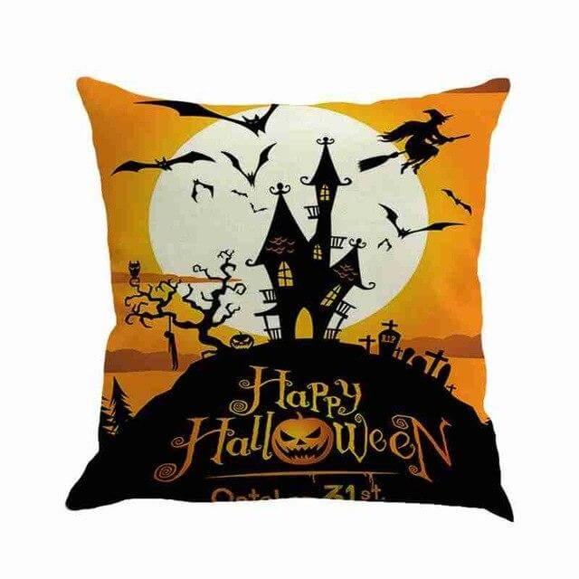Gruselige Haus Halloween Kissenbezüge