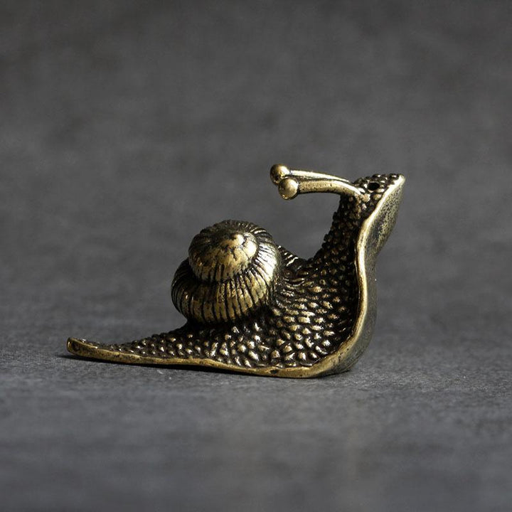 Retro Queen Kupfer Mini Schnecke Tee Haustier Schreibtisch Ornament