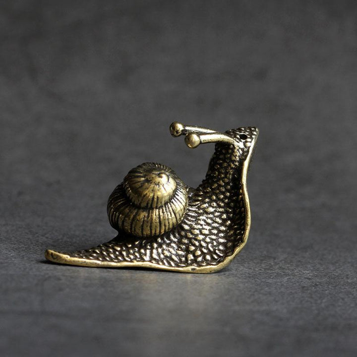 Retro Queen Kupfer Mini Schnecke Tee Haustier Schreibtisch Ornament