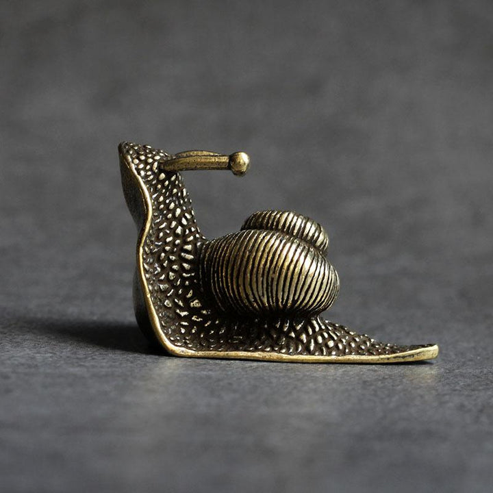 Retro Queen Kupfer Mini Schnecke Tee Haustier Schreibtisch Ornament