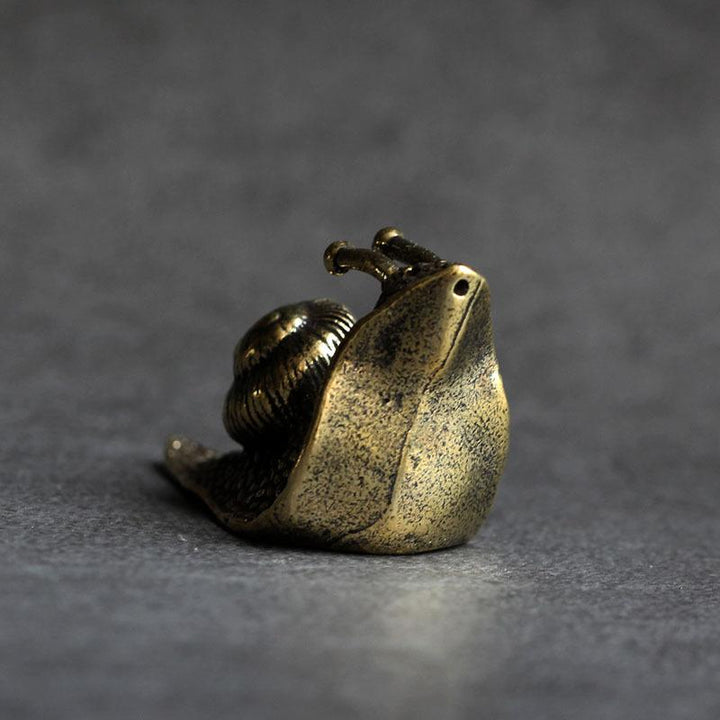 Retro Queen Kupfer Mini Schnecke Tee Haustier Schreibtisch Ornament