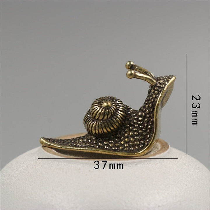 Retro Queen Kupfer Mini Schnecke Tee Haustier Schreibtisch Ornament