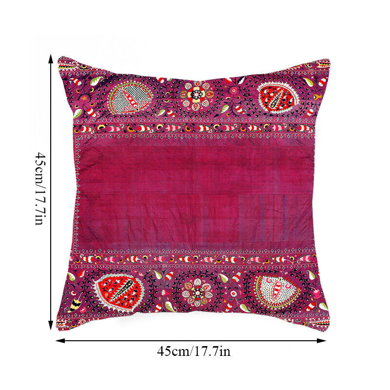 Etnische Boho Mandala Druck Leinen Wurfkissenbezug Sofa Kissenbezug Wohnkultur#