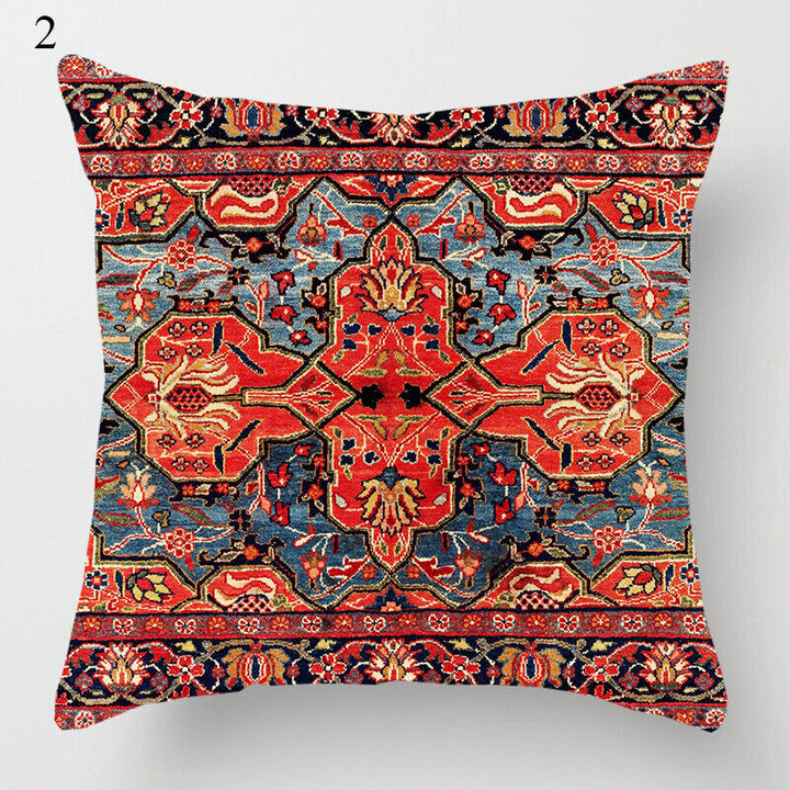 Etnische Boho Mandala Druck Leinen Wurfkissenbezug Sofa Kissenbezug Wohnkultur#