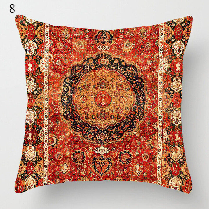 Etnische Boho Mandala Druck Leinen Wurfkissenbezug Sofa Kissenbezug Wohnkultur#