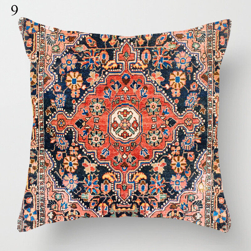 Etnische Boho Mandala Druck Leinen Wurfkissenbezug Sofa Kissenbezug Wohnkultur#