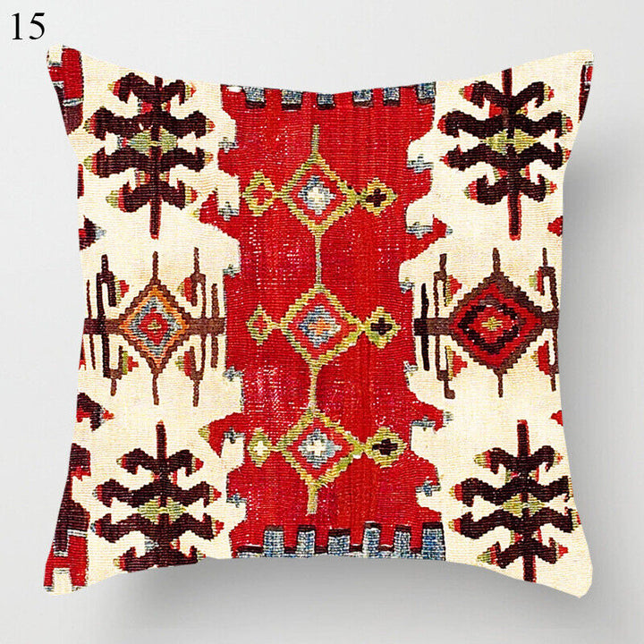 Etnische Boho Mandala Druck Leinen Wurfkissenbezug Sofa Kissenbezug Wohnkultur#