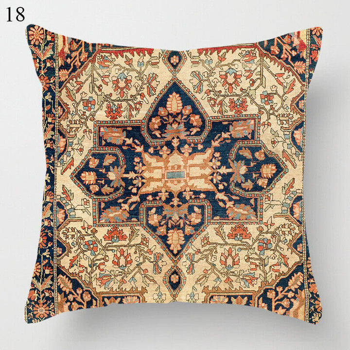 Etnische Boho Mandala Druck Leinen Wurfkissenbezug Sofa Kissenbezug Wohnkultur#