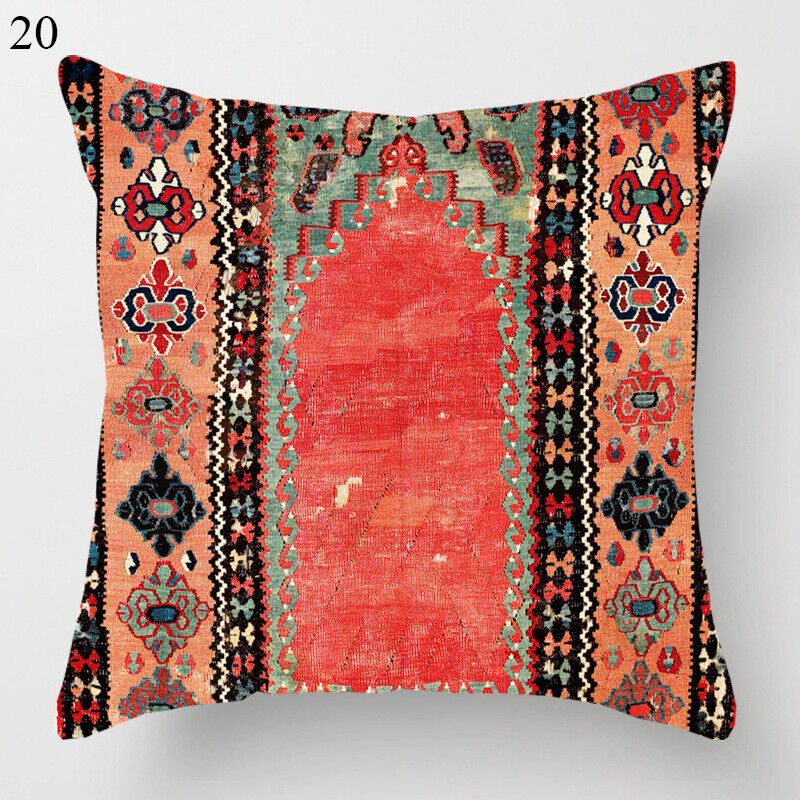 Etnische Boho Mandala Druck Leinen Wurfkissenbezug Sofa Kissenbezug Wohnkultur#