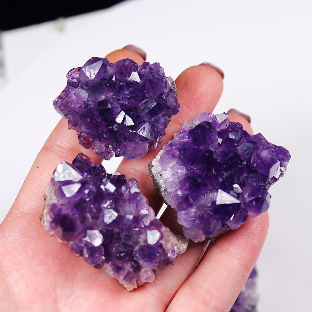 Rohes Amethyst-Quarz-Kristall-Cluster