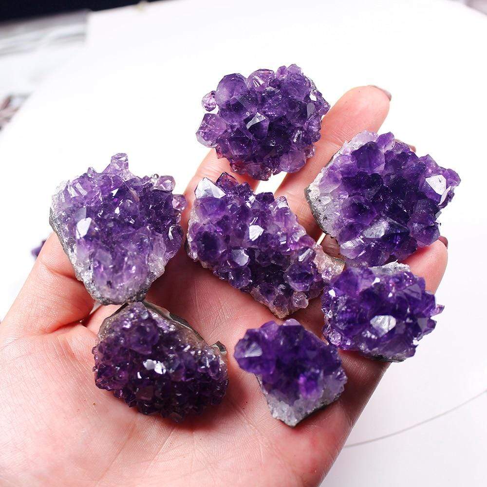 Rohes Amethyst-Quarz-Kristall-Cluster