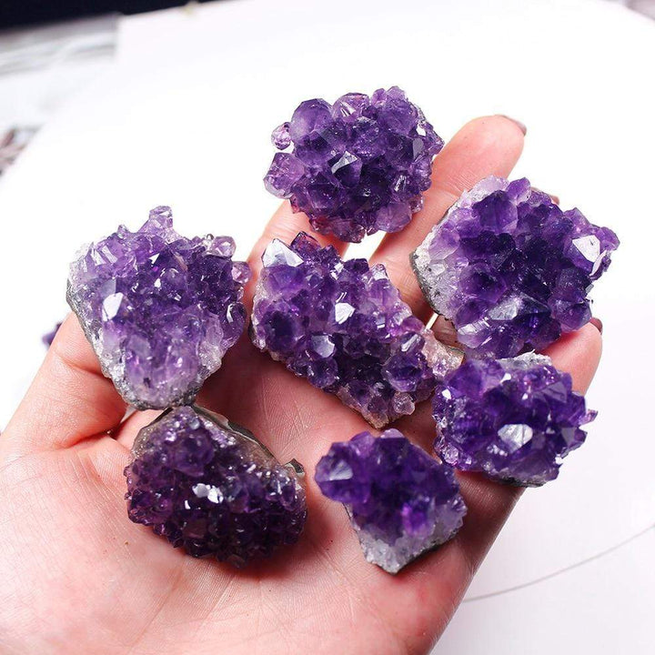 Rohes Amethyst-Quarz-Kristall-Cluster