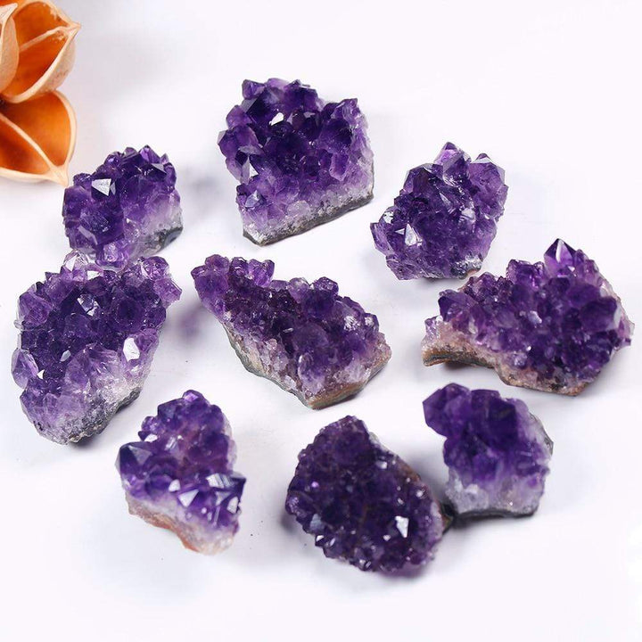 Rohes Amethyst-Quarz-Kristall-Cluster