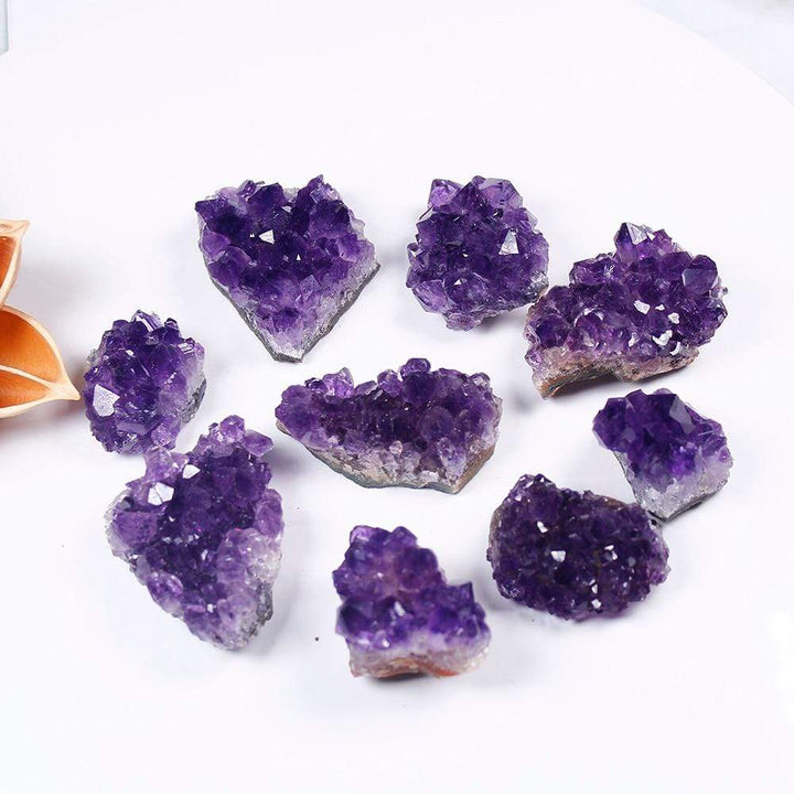 Rohes Amethyst-Quarz-Kristall-Cluster