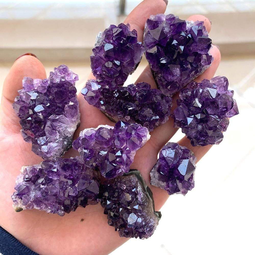 Rohes Amethyst-Quarz-Kristall-Cluster