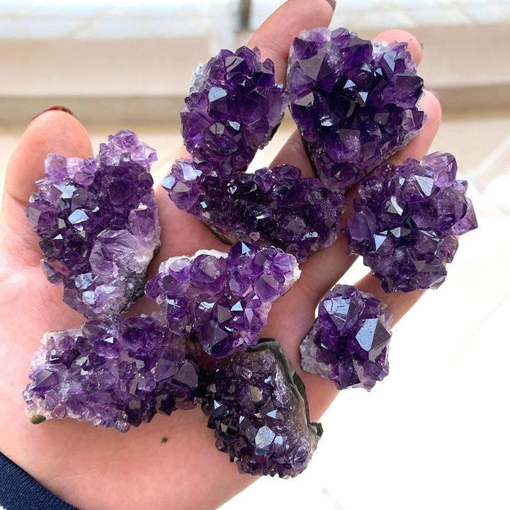 Rohes Amethyst-Quarz-Kristall-Cluster